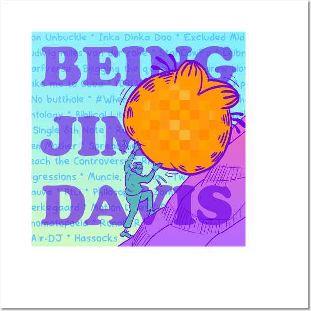 Being Jim Davis Sisyphus Logo Wall Art by Pitch Drop Store